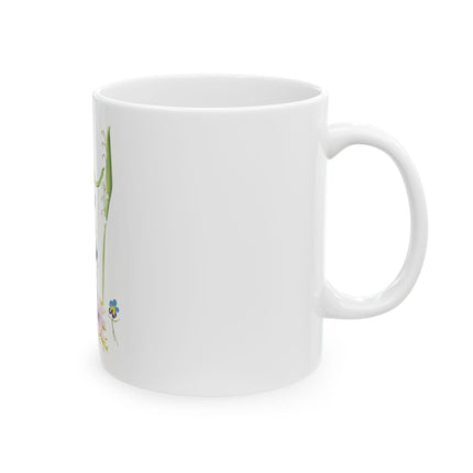 Blooming Splendor: A Floral Transformation Ceramic Mug 11oz
