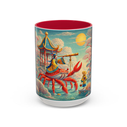The Celestial Crab Navigator Colorful Mugs (11oz, 15oz)