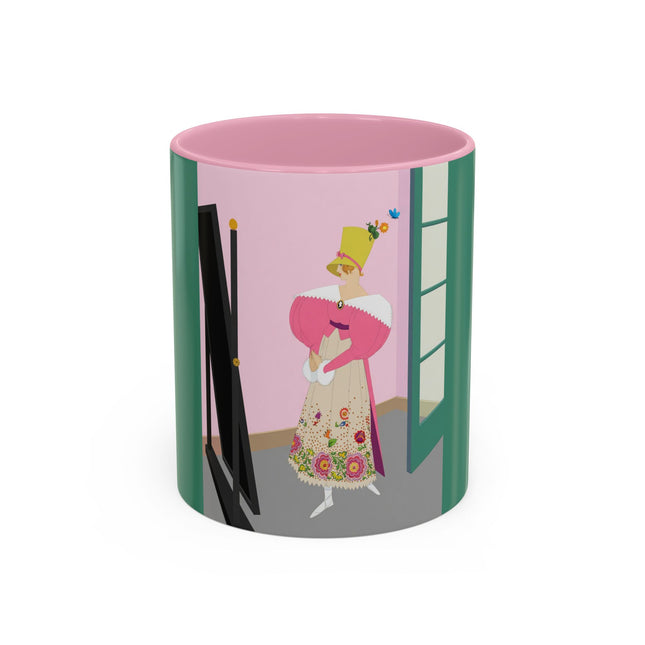 The Yellow Hat Colorful Mugs – 1920s Vogue Whimsy & Playful Elegance