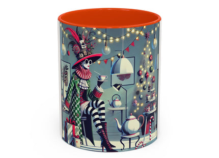 Whimsical Christmas Tea Party Colorful Mugs (11oz, 15oz)