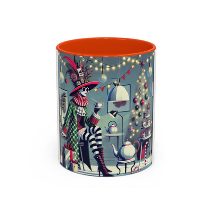 Whimsical Christmas Tea Party Colorful Mugs (11oz, 15oz)