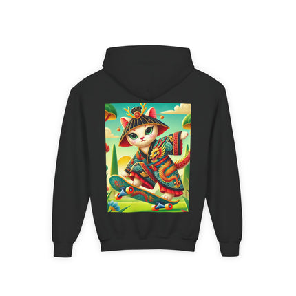 Dragon Dance on Wheels Youth Hooded Sweatshirt – Bold Motion & Fearless Style