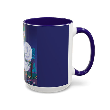 Moonlit Garden Waltz Colorful Mug (11oz, 15oz) – Rococo Romance, Garden Elegance & Enchanted Dance