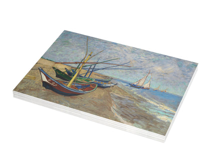 Fishing Boats by Vincent Van Gogh Postcards (envelopes included) - Bundles of 10, 30, 50 Pieces