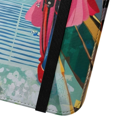 🤖🌆 Cyber Punk Robot Models Flip Case – Futuristic Fashion & Neon Elegance