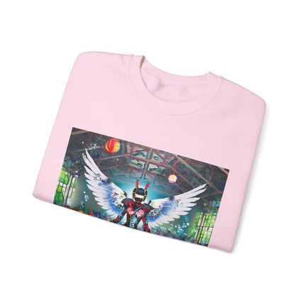 Samurai Robot Angels Unisex Heavy Blend™ Crewneck Sweatshirt