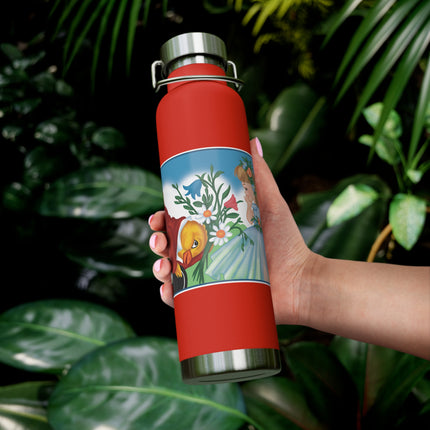 Fairy and Dapper Chick Copper Vacuum Insulated Bottle, 22 oz