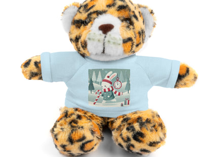 Candy Cane Timekeeper Bunny Stuffed Animals with Tee
