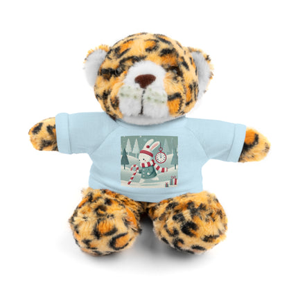 Candy Cane Timekeeper Bunny Stuffed Animals with Tee