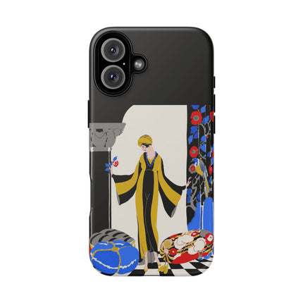 Art Deco Flapper in Yellow Robe Phone Case – Elegant Glamour & Exotic Charm