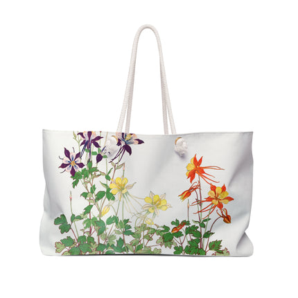 Aquilegia Flower by Tanigami Kônan Weekender Bag