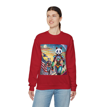Cyber Punk Robots Unisex Heavy Blend™ Crewneck Sweatshirt