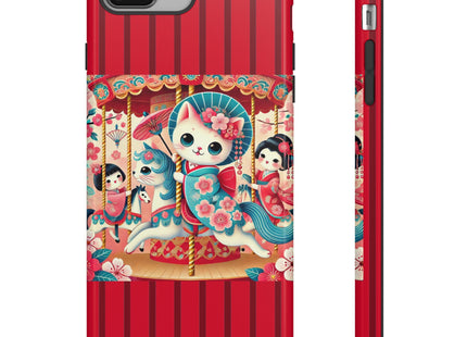 Geisha Kitten's Enchanted Carousel Phone Cases