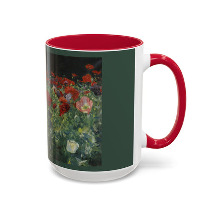 A Study of Poppies for Carnation, Lily, Lily, Rose by John Singer Sargent Colorful Mugs (11oz, 15oz)