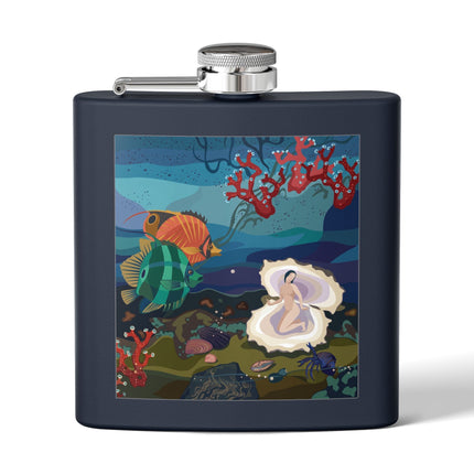 Ocean Pearl Siren Flask – Mystical Mermaid & Marine Enchantment