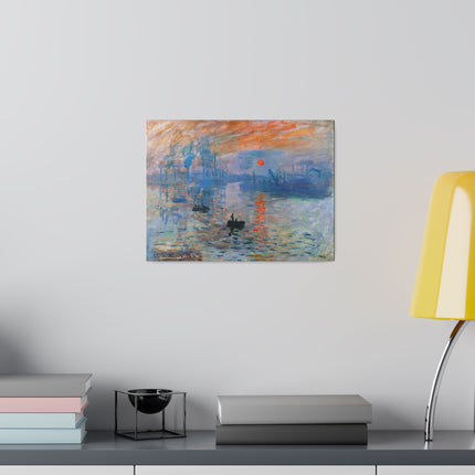 Sunrise by Claude Monet Matte Canvas, Stretched, 0.75"