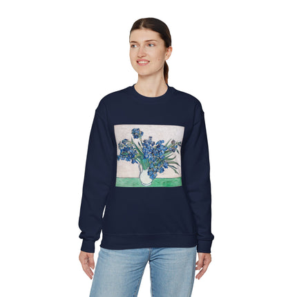 Irises by Vincent Van Gogh Heavy Blend™ Crewneck Sweatshirt