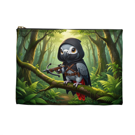 The African Grey Sentinel Accessory Pouch – Stealthy Guardian & Forest Mystery