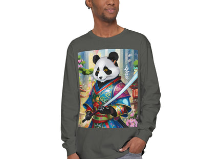 Cyberpunk Samurai Garment-dyed Long Sleeve T-Shirt