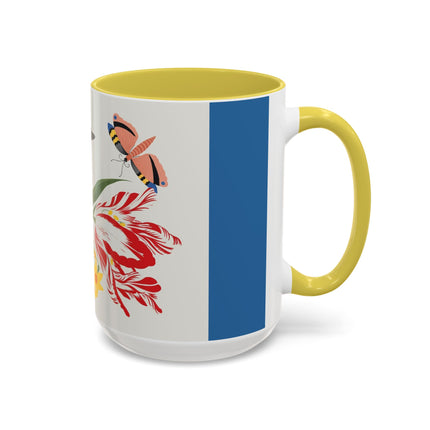 Woodpecker & Tulip Colorful Mugs – Vibrant Spring & Bold Beauty