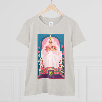 August & Peridot (from the Gem Series) by Sofia Chiostri Women's Midweight Cotton Tee