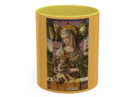 Madonna and Child by Carlo Crivelli Colorful Mugs (11oz, 15oz)