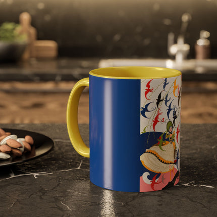 Flight of the Songbirds Colorful Mugs – Theatrical Whimsy & Colorful Harmony