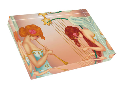 Heavenly Angel Duet Acrylic Art Block