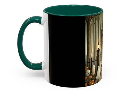 Ghostly Welcome – A Halloween Night Colorful Mugs (11oz, 15oz)