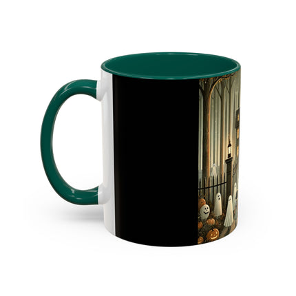 Ghostly Welcome – A Halloween Night Colorful Mugs (11oz, 15oz)