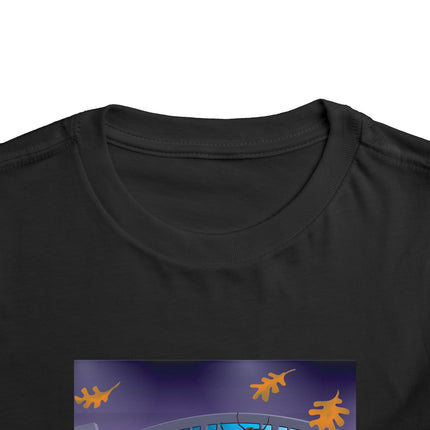 Whimsical Halloween Mischief Toddler Short Sleeve Tee