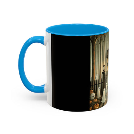Ghostly Welcome – A Halloween Night Colorful Mugs (11oz, 15oz)
