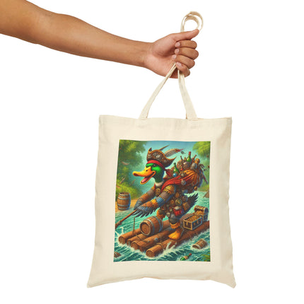 The Daring Drake Cotton Canvas Tote Bag – Adventure, Freedom & Mythic Storytelling