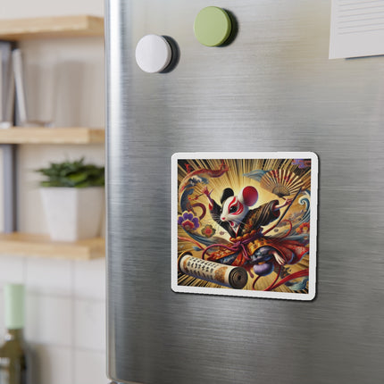 Theatrical Mouse on a Mission Die-Cut Magnets (5 Sizes)