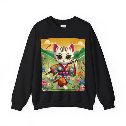 Samurai Kitten Unisex Heavy Blend™ Crewneck Sweatshirt