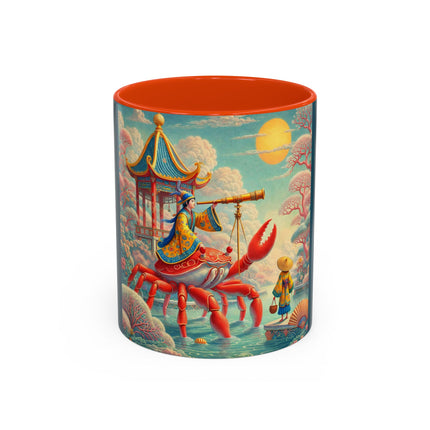 The Celestial Crab Navigator Colorful Mugs (11oz, 15oz)