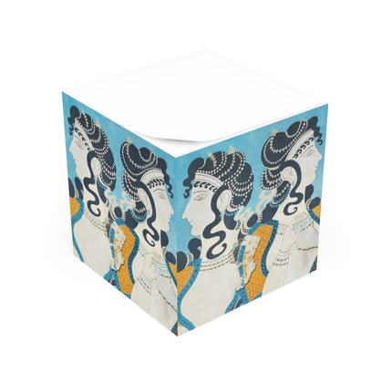 Reproduction of Ladies in Blue by Emile Gilliéron Note Cube