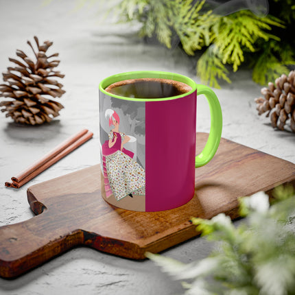 The Red Bird Colorful Mugs – Gentle Storybook Charm & Elegant Whimsy