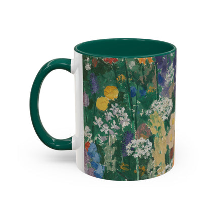 Flowers on the Mountain by August Babberger Colorful Mugs (11oz, 15oz)