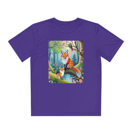 Mischievous Fox Youth Competitor Tee – Forest Fun & Whimsical Adventure