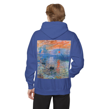Sunrise by Claude Monet Unisex Garment-Dyed Hoodie