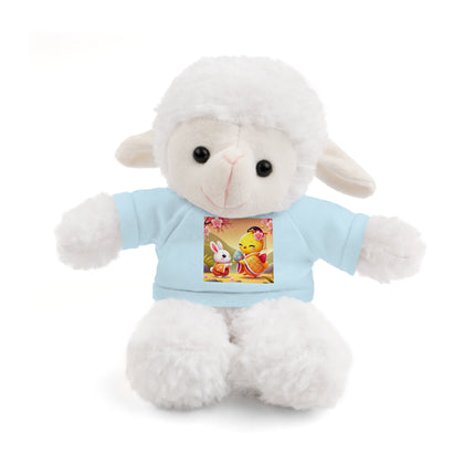 Whimsical Springtime Exchange Stuffed Animals with Tee