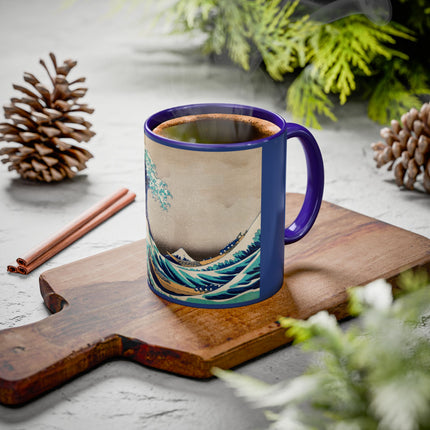 The Great Wave off Kanagawa by Katsushika Hokusai Colorful Mugs (11oz, 15oz)