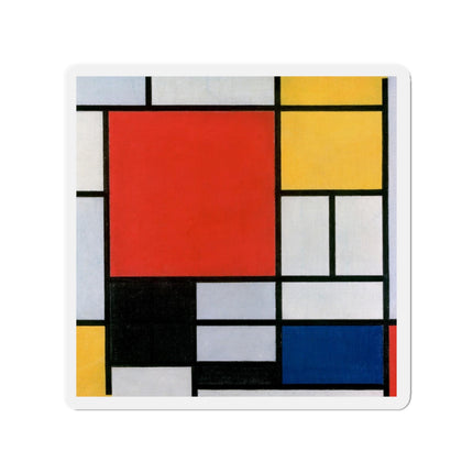 Composition with Red, Yellow, Blue, and Black by Piet Mondrian Die-Cut Magnets (5 Sizes)