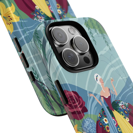 🌹🌿 The Willow Garden Promenade Phone Case – Art Deco Floral Elegance