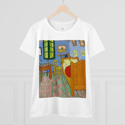 The Bedroom by Vincent van Gogh Women's Midweight Cotton Tee