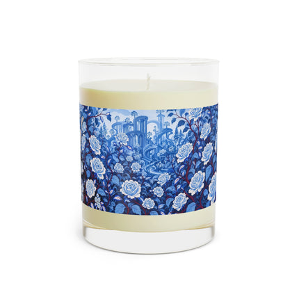💙🌹 The Lady Of The Blue Rose Garden Scented Candle – Art Deco Floral Elegance