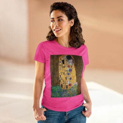 The Kiss by Gustav Klimt Women's Midweight Cotton Tee