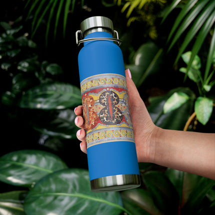 Reproduction of the Shield Frieze by Emile Gilliéron Copper Vacuum Insulated Bottle, 22oz