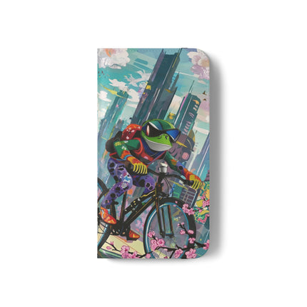 🐸🚵 Cyberpunk Frog Flip Case – High-Tech Adventure & Neon Velocity
